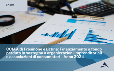 CCIAA di Frosinone e Latina: Finanziamento a fondo perduto in sostegno a organizzazioni imprenditoriali e associazioni di consumatori – Anno 2024